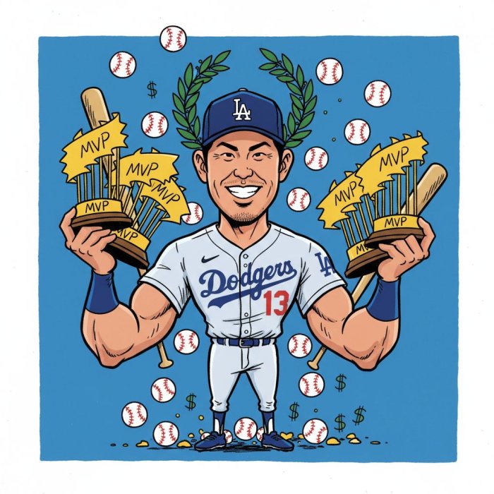 Ohtani Captures NL MVP, Joins Rare Unanimous Four-Time Club