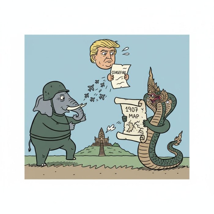 Thailand, Cambodia Clash Escalates with Airstrikes