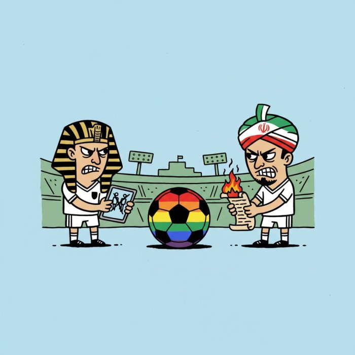 Pride Match draws Egypt and Iran in 2026 World Cup