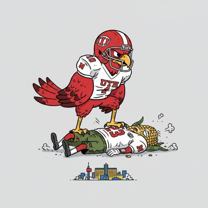 Utah Stomps Nebraska in Las Vegas Bowl