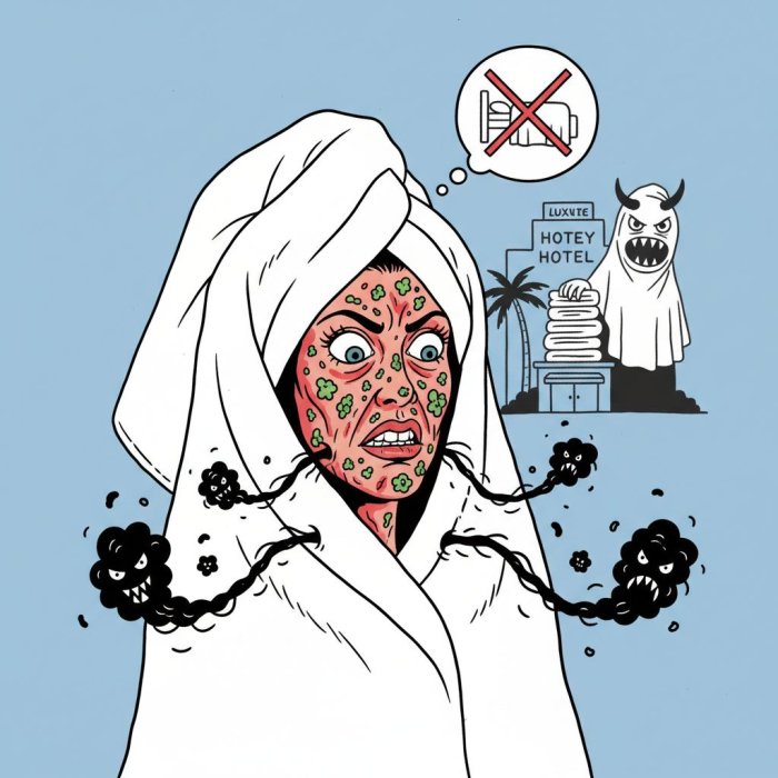 Bethenny Frankel Blames Towels for Facial Infection