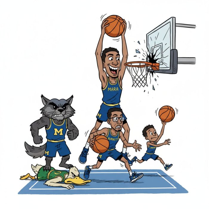 Michigan Tops Oregon 81-71 on West Coast Road Trip