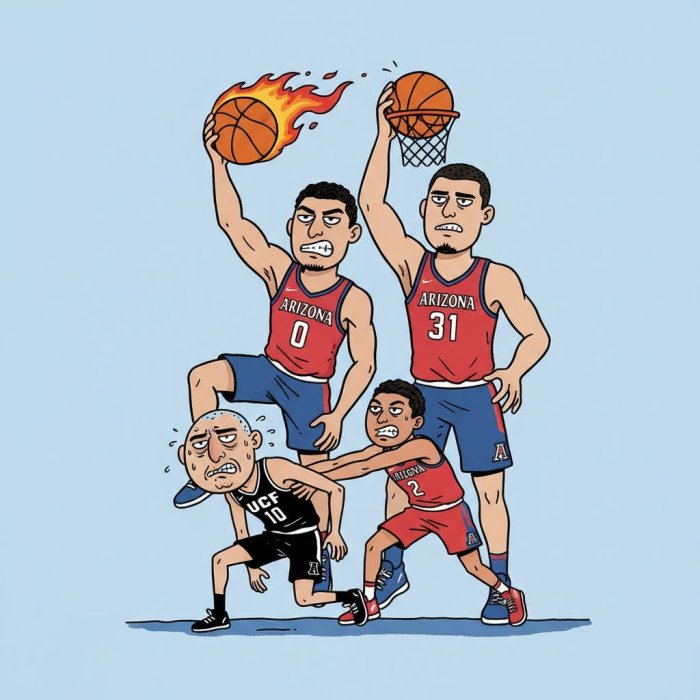 Arizona Tops UCF 84-77 on Bradley's Second-Half Breakthrough