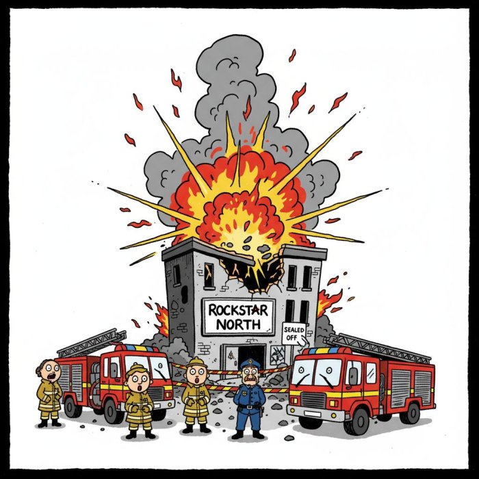 GTA 6 Studio Rockstar North Fire/Explosion Incident Sealed Off